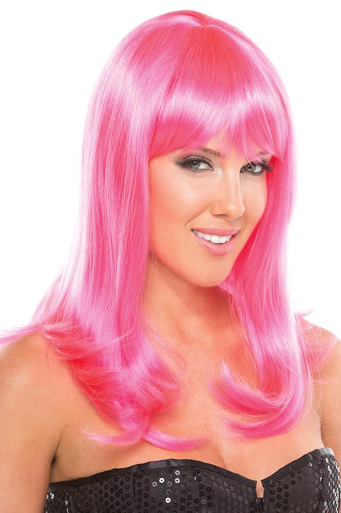 Hollywood Wig Hot Pink Wigs Lionella
